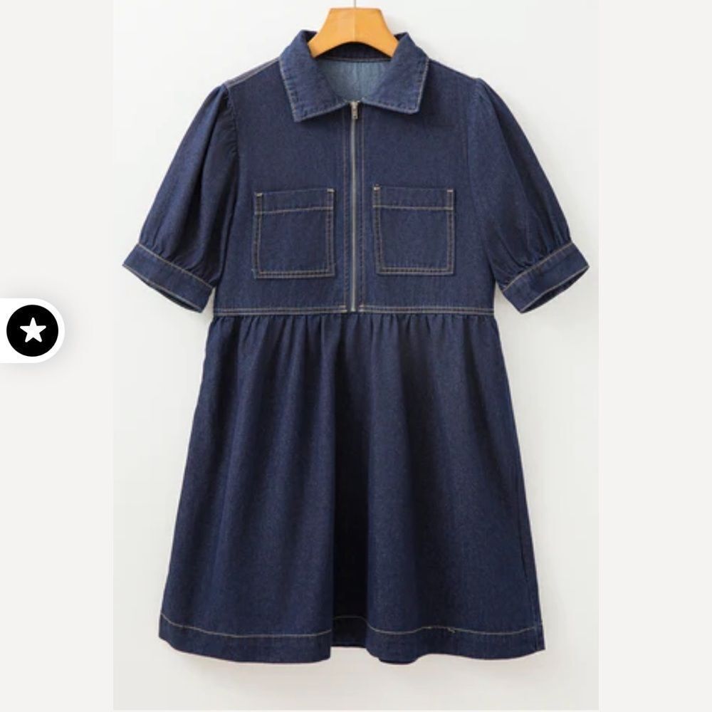 Mable/Anthropologie Diana Denim Mini Dress - Picture 4 of 7